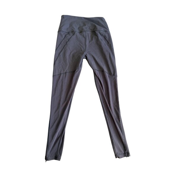 VICTORIAS SECRET Sport Gray Mesh Paneled Tights Leggings Size Medium - Picture 3 of 8